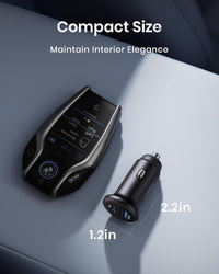INIU Car Charger, Cigarette Lighter USB Charger Total 66W [USB C 36W+A 30W] 12V USB Socket, PD3.0 Fast Charge Car Phone Charger Metal Adapter for iPhone 16 15 14 13 12 11 Pro Max iPad Samsung Google
