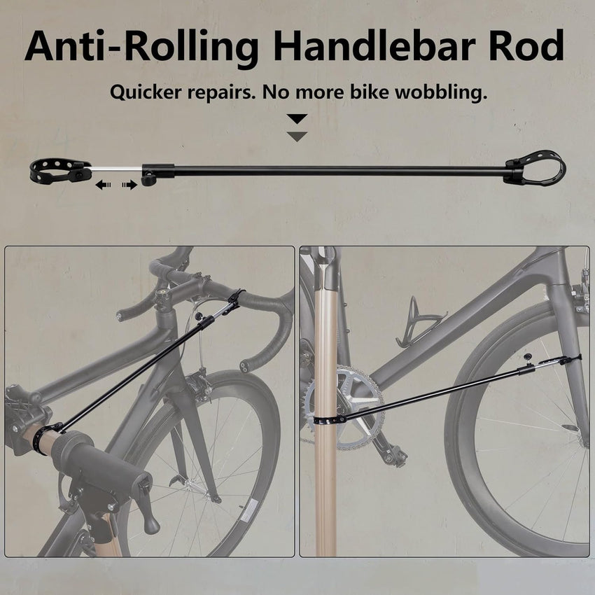 Urban Deco Bike Repair Stand Premium Aluminum Bike Stand for Maintenance, 110lbs Capacity, Height-Adjustable, 360Â° Rotatable Clamp, Tool Tray Included