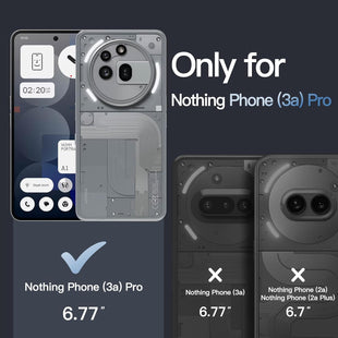 JETech Case for Nothing Phone 3a Pro, Clear Shockproof Bumper Cover, Anti-Scratch Hard Back, Protective Slim Fit, Non-Yellowing, Durable Transparent TPU for Drop Protection (Clear)