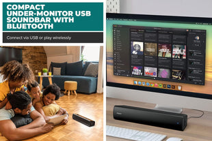 CREATIVE - Stage Air V2 Compact Under-monitor Soundbar, Black