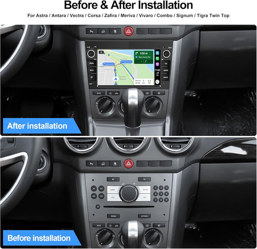CAMECHO Android 13 7.0 inches Car Stereo for Opel Corsa d/Astra h/Zafira b/Meriva/Vivaro