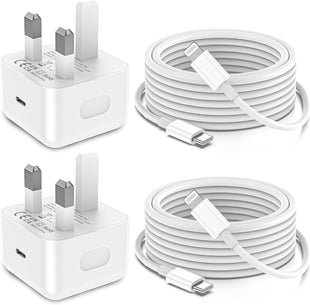 LCOGPDOY for iPhone Charger Fast Charge 2Pack PD 20W USB C Charger Plug and 2M USBC to for Lightning Cable Apple Fast Phone Charging for iPhone 14 13 12 11 Pro Max XR X SE 8Plus, for iPad Pro