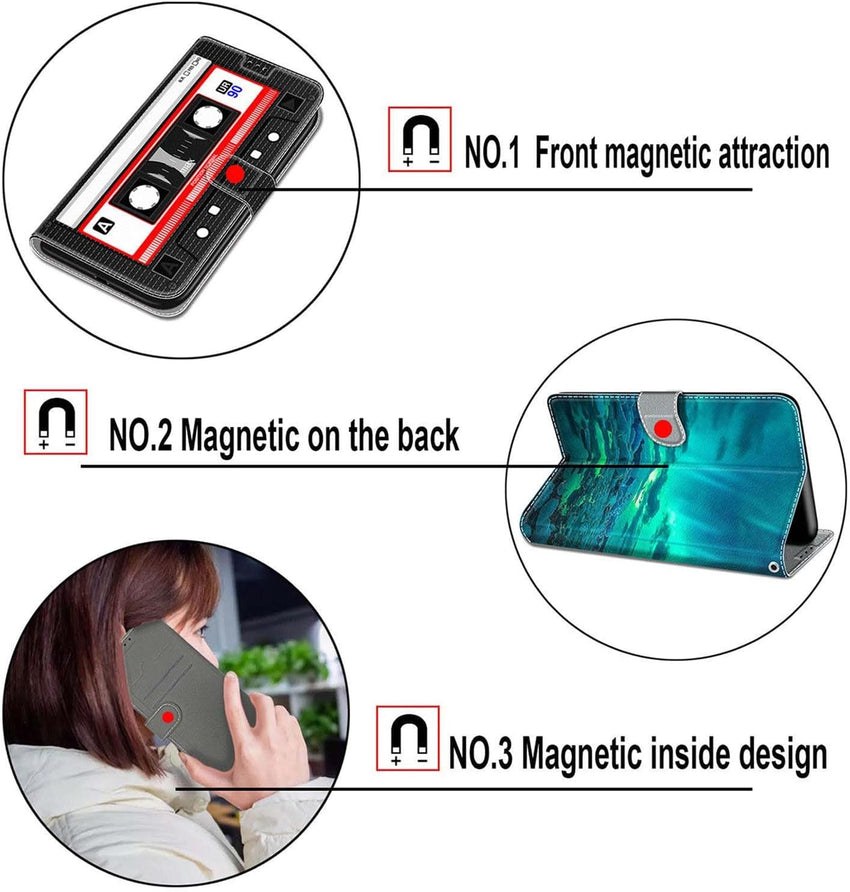 for iPhone 13 Pro Max 5G 6.7" Case, PU Leather Wallet Book Flip Folio Stand View Cover Pouch Compatible with iPhone 13 Pro Max Phone Case (Cat and Tiger)
