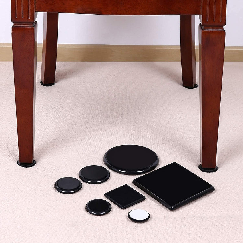 Reusable Furniture Sliders for Carpet â 5 Inch Square Movers