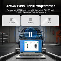 TOPDON RLink J2534 Pass-Thru Programmer, OEM Reprogramming and Diagnostic Tool, Enhanced J2534 VCI, Supports J2534/D-PDU/CAN-FD/DoIP, Compatible with 13+ Vehicle Brands, ONLY with Laptop