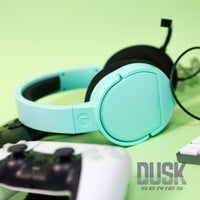 STEALTH PANTHER Mint - Over Ear Gaming Headset Compatible with Consoles and PC with Flexible Mic, 3.5mm Jack, 1.5m Cable, Lightweight, Comfortable and Durable