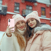 ACRONIX Compatible with iPhone 16 Case 6.1", with 1 x Screen Protector, Liquid Silicone Case Comprehensive Protection Cover Slim Shockproof Gel Rubber Phone Case for iPhone 16 6.1inch-Pink