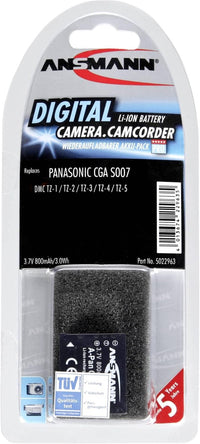 ANSMANN Li-Ion 3.7V Camera Battery Replacement For CGA-S005/ DB-65 [Pack of 1] Compatible with Panasonic & Ricoh Cameras Incl Panasonic Lumix DMC-FX 150, Ricoh GR III 5 Year Warranty