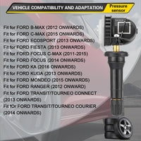 Tyre Pressure Monitoring Sensors 3Pcs Compatible with ford Black