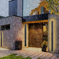 Outdoor Wall Lights LED Black Long Wall Sconce READ NOTES Ip65 Waterproof Outside Lights Rectangular Wall Lighting 3000k 45W Aluminum Exterior/Indoor Wall Light For Garden Villa Porch Terraces Garage,125cm*1