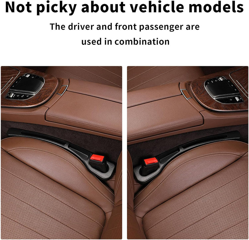 Car Seat Gap Filler Organiser 2 Pack for Cars SUVs & Trucks â Black
