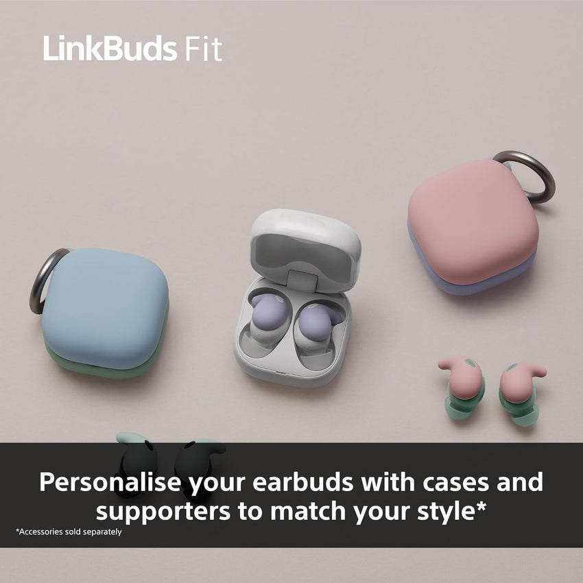 Sony LinkBuds Fit - Truly Wireless Noise Cancelling Bluetooth Earbuds - All Day Comfort, IPX4, Hi-Res Audio, Ambient Sound Mode, 21Hrs Battery Life, Multipoint Connection, iOS & Android - Black
