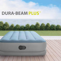 Intex Twin Dura-Beam Comfort 64157 Air Bed with Fastfill USB Pump, Inflated Size: 99 cm x 191 cm x 36 cm, Black/Black