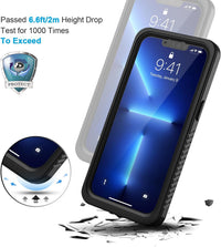 Lanhiem iPhone 13 Pro Max Magnetic Case, Waterproof Dustproof Shockproof Case with Built-in Screen Protector Compatible with Magsafe, Full Body Protective Cover for iPhone 13 Pro Max 6.7 inch -Black