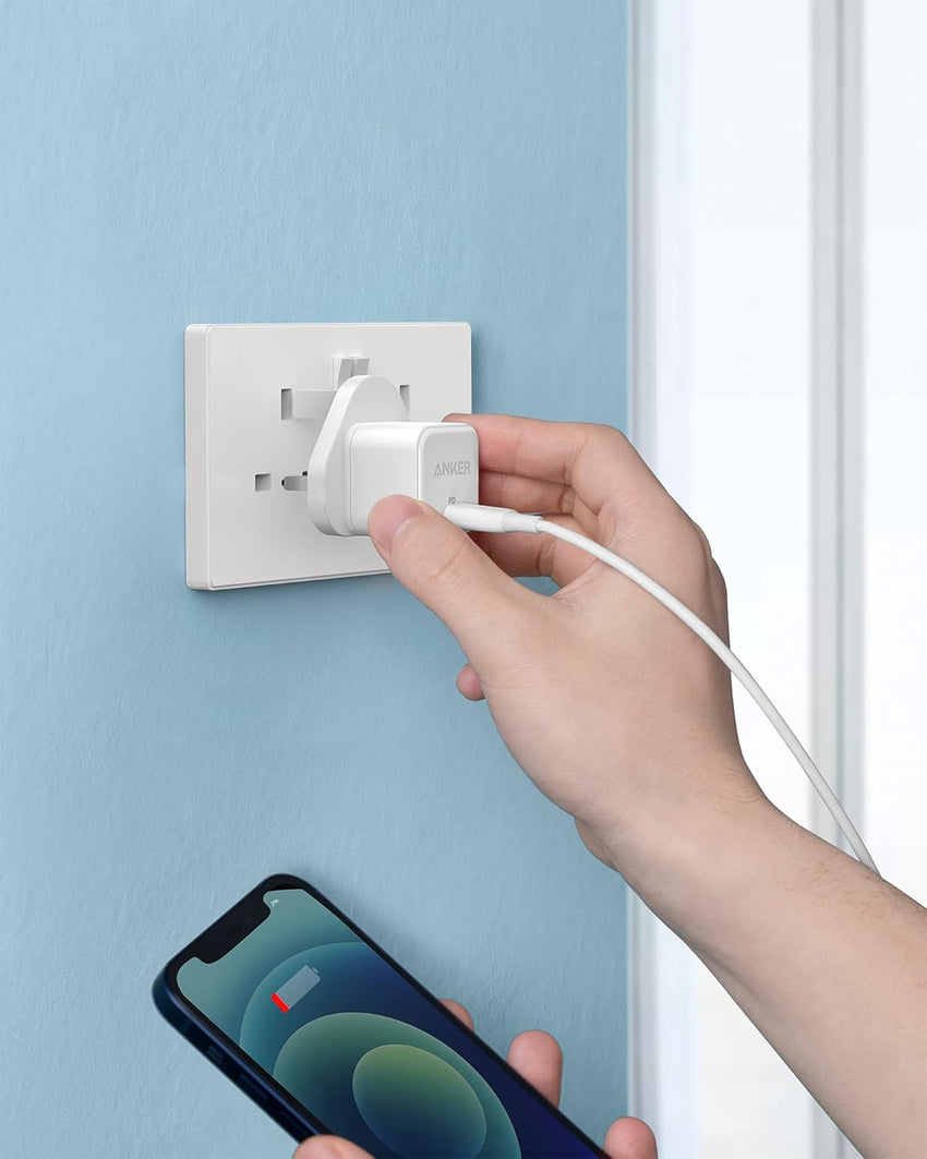 USB C Plug, Anker 20W USB C Charger - Fast Charging PowerPort III Cube Charger, Compatible with iPhone 17/16/16 Plus/16 Pro/16 Pro Max, 15/14/13/12 Series, Galaxy, iPad (Cable Not Included)