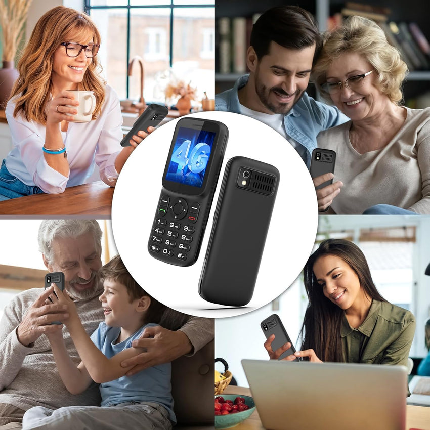 T185 | 4G SIM Free Mobile Phone Unlocked with Dual Nano SIM Slot | 1.8" LCD Screen | Bluetooth | 1000 mAh Battery | FM Radio | Compact Basic Mobile Phone with Torch| Pay As You Go Phones All Carriers