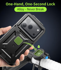 Bike Phone Mount Anti-Theft Waterproof Shockproof Lock/Unlock â Universal
