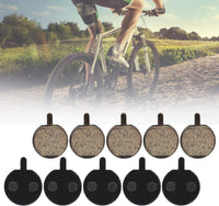 Bike Disc Brake Pads 5 Pairs Semi-Metallic Low Noise Wear-Resistant â Round
