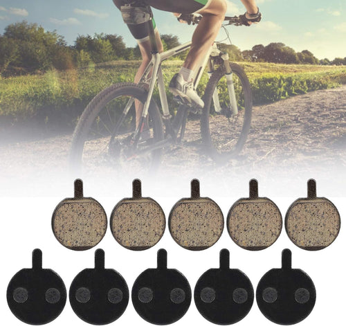 Bike Disc Brake Pads 5 Pairs Semi-Metallic Low Noise Wear-Resistant â Round