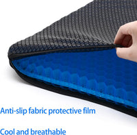 2022 NewLarge Gel Seat Cushion, Honeycomb Design Double Thick Gel Cushion with Relieving Back coccyx Pain Pressure, for Car Office Home Wheelchair&Chair