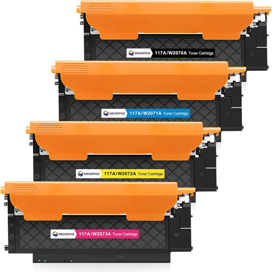 Compatible Toner Cartridge Replacement for HP 117A 4-Pack â Black