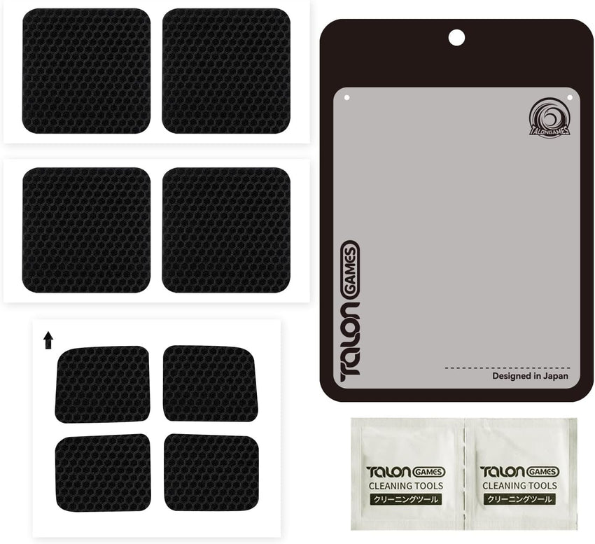 TALONGAMES Touchpad Protector Compatible with Steam Deck Touch Trackpad (Trackpads Protector + 4 Keys Protector, Matrix Mini Hex - Black)