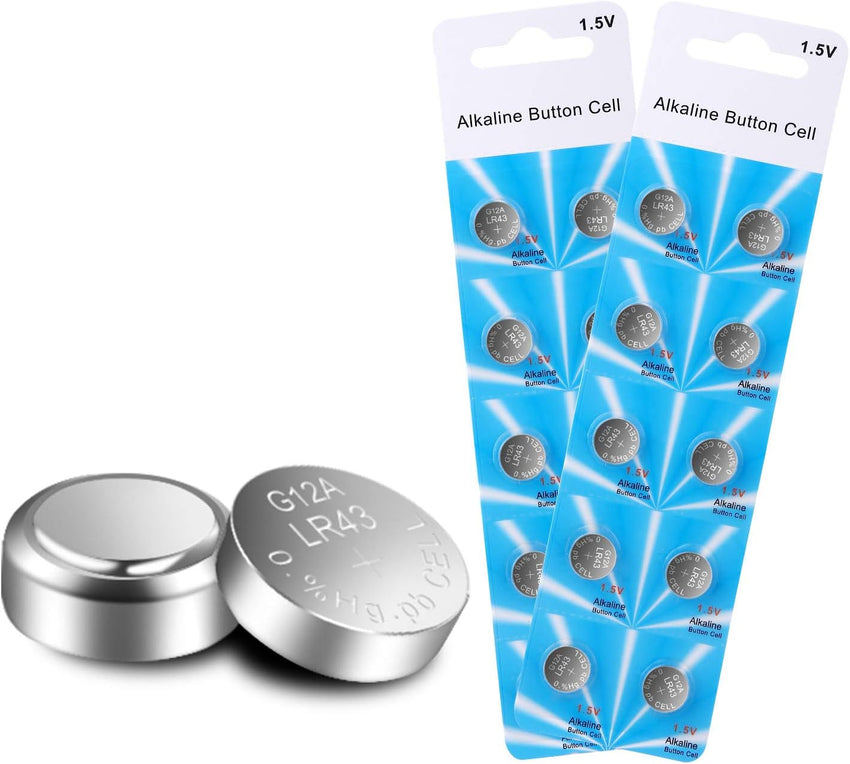 20 Pack AG12 386A LR43 L1142 RW84 LR186 V12GA 186 1.5V Button Cell Coin Alkaline Battery
