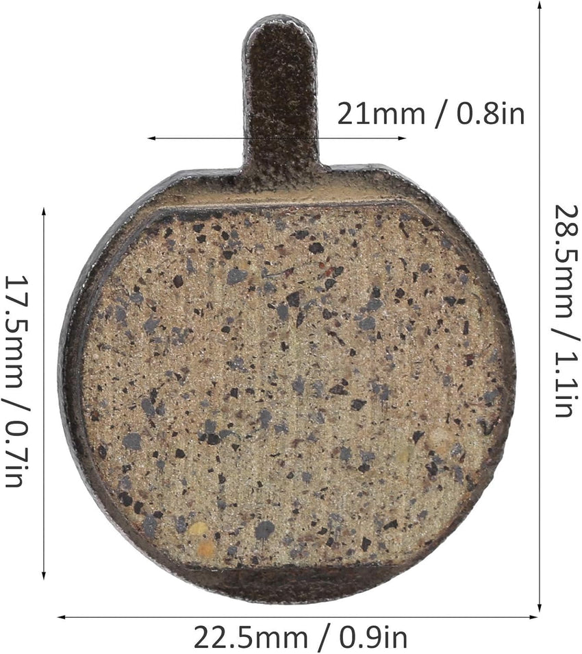 Bike Disc Brake Pads 5 Pairs Semi-Metallic Low Noise Wear-Resistant â Round