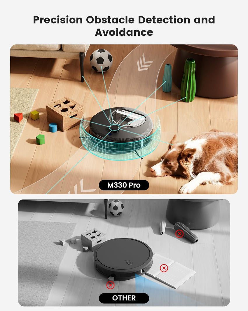 Lefant M210 Robot Vacuum READ DESC USED FLOOR MODEL 2200Pa Slim 7.8cm Self-Charging Wi-Fi App Alexa - M210