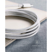 Anker USB C Charger Cable, 2-Pack 3 ft (0.9 m) USB to USB C Cable, USB A to USB C Braided Phone Charger Cable for iPhone 17/16/15, iPad Pro, Samsung Galaxy, MacBook Pro,and More(Silver