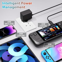 45W Charger for Nintendo Switch, USB C Charger for Switch with 5FT Charging Cable,15V 3A Fast Charging Adapter Compatible with Nintendo Switch/Switch Lite/Switch OLED/Switch Dock,Support TV Mode