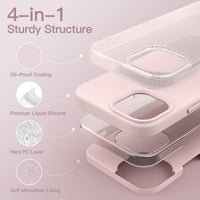 JETech Silicone Case for iPhone 13, Pink