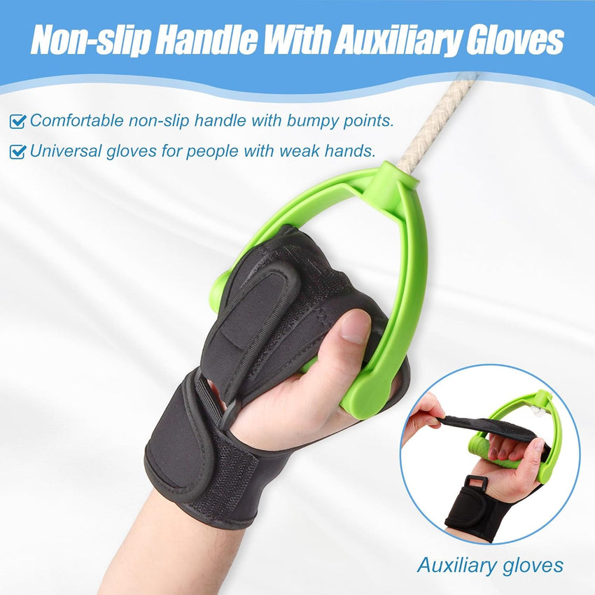 Shoulder Pulley Over-Door Physiotherapy Kit Rotator Cuff Rehab Exercise Pulley System â White