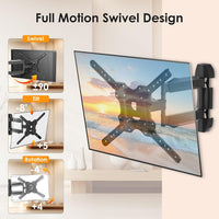 TV Wall Mount for 32-60 Inch,Tilting and Swivelling Wandhalterung-Extendable Wall Bracket Television-for Flat & Curved TV,Max VESA 400x400mm