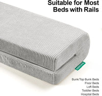 Toddler Bed Bumper Protector Soft Memory Foam â Grey 90cm