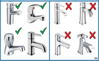 Croydex Shower Head & Hose Push-On 1.2m Rub-Clean Nozzles Compatible with Low/High Pressure â Chrome