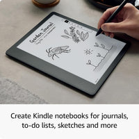 Kindle Scribe (2022 release) - 16 GB, the first Kindle and digital notebook, all in one, with a 10.2" 300 ppi Paperwhite display, with built-in notebook summarisation. Includes Basic Pen