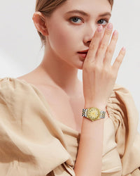 Ladies Stainless Steel Dress Watch Roman Numerals Vintage Ã¢ÂÂ Silver Small