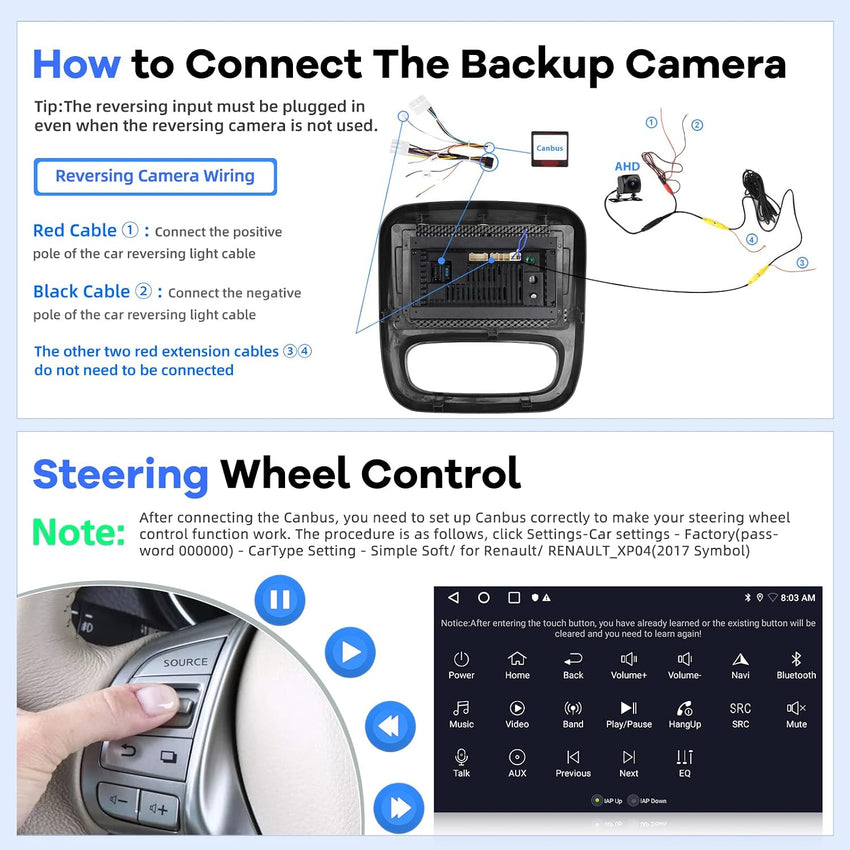 9-inch Android Car Stereo READ DESC Wireless CarPlay Android Auto 2GB+64GB Bluetooth Opel Vivaro 2014-2018