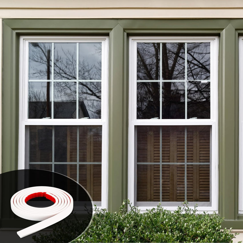 3pcs Window Grid Kit, 19.68ft in Total Self-Adhesive Window Grid Inserts Window Grille Inserts Window Mullions Muntins Peel and Stick Molding for Walls Trim Molding Decoration for Window Frames