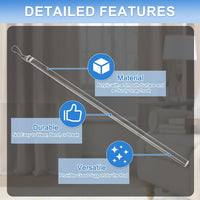 Acrylic Drapery Wand Invisible Curtain Pull Rod Ã¢ÂÂ 36 Inch Clear