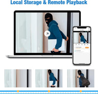 TOWODE 16 Channel CCTV Camera System Surveillance Video Recorder with 1TB Hard Drive,16CH DVR Supports 5MP/4MP/1080P AHD/TVI/CVI/IP Cameras, 24/7 Surveillance Recording,Human Detection,Remote Access