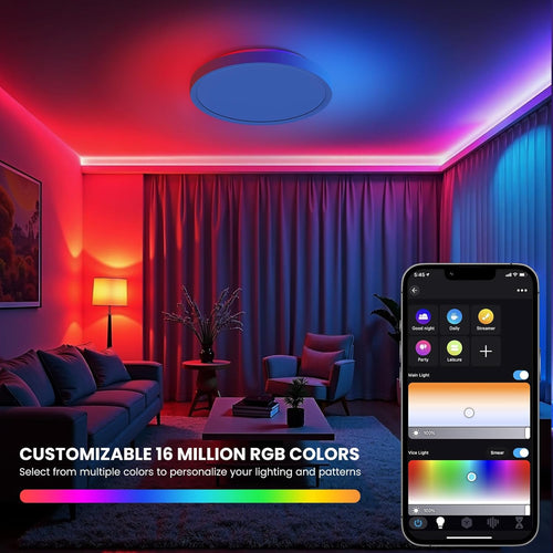Smart RGB Ceiling Light LED 2700LM Alexa Compatible â 12 Inch