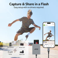Acer USB-C SD Card Reader, High Speed Type-C Micro SD Card Adapter, USBC External Memory Card Reader SDXC, Micro SDXC Card, Compatible with MacBook Pro/Air, Acer Laptop, iPhone 16, Camera, and More