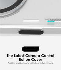 Aulumu A16 for iPhone 16 Pro Magnetic Thermal Case | IMD Technology | Compatible with Magsafe | Translucent Gray