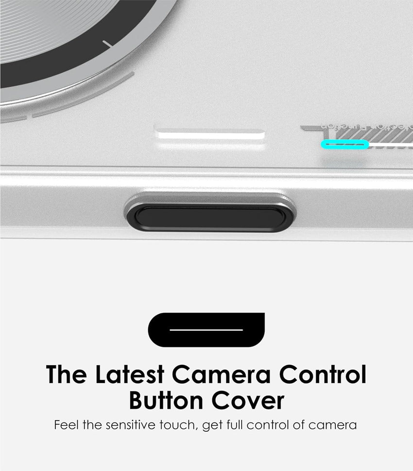 Aulumu A16 for iPhone 16 Pro Magnetic Thermal Case | IMD Technology | Compatible with Magsafe | Translucent Gray