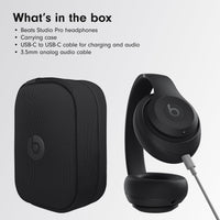 Beats Studio Pro - Wireless Bluetooth Noise Cancelling Headphones - Personalised Spatial Audio, USB-C Lossless Audio, Apple & Android Compatibility, Up to 40 Hours Battery Life - Black