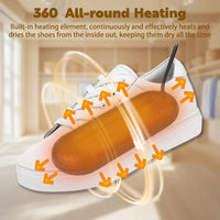 Electric Shoe Dryer, Boots Dryer with Controller, Heated Shoe Warmer 3/6/9 Hours Auto Off Timer Silent Drying for Shoes, Gloves, Socks (Standard UK Plug)