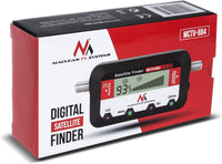 Maclean MCTV-884 Digital Satellite Finder with 25cm F-connection Cable LCD Display Easy to Read, Sound Output Adjustment of Satellite Antennas