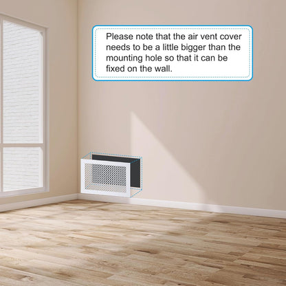 Air Vent Cover Grille Decorative Wall Ceiling Hole Cover 11.5x7.5 Inch Acrylic Glass â White